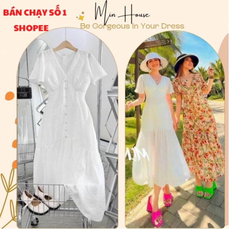 váy trắng dự tiệc du lịch biển siêu hot mùa hè-hàng cao cấp loại 1-váy đi du lịch chụp hình sống ảo-minhouseclothing