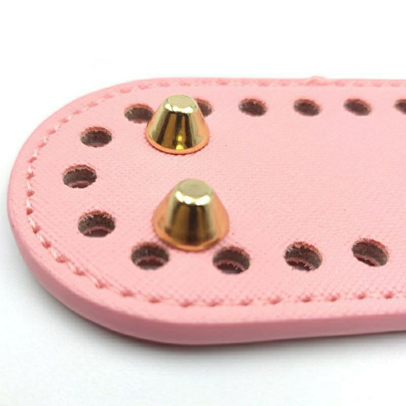 Đế da hình Oval đục lỗ sẵn làm túi xách Sz 18 * 5cm