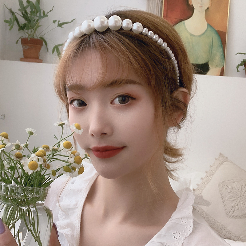 Băng Đô Cài Tóc Đính Ngọc Trai Thời Trang Nữ Tính