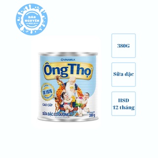 Sữa đặc có đường Ông Thọ chữ xanh - Hộp thiếc 380g