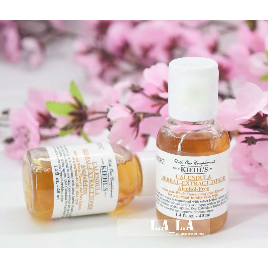 Toner hoa cúc Kiehl’s Calendula Herbal Extract Toner Alcohol-free 40ml - 75ml - Nước hoa hồng Kiehls