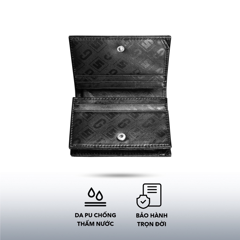 Ví Gập Đôi Nữ Da In SAIGON SWAGGER® Eclipse Fold Wallet