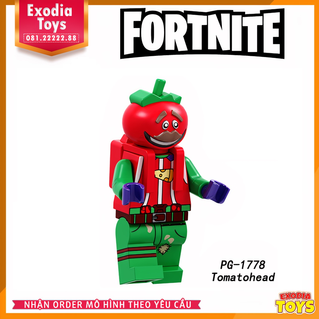 Xếp hình Minifigure Nhân vật trò chơi sinh tồn Fornite - Đồ Chơi Lắp Ghép Sáng Tạo - POGO PG8203