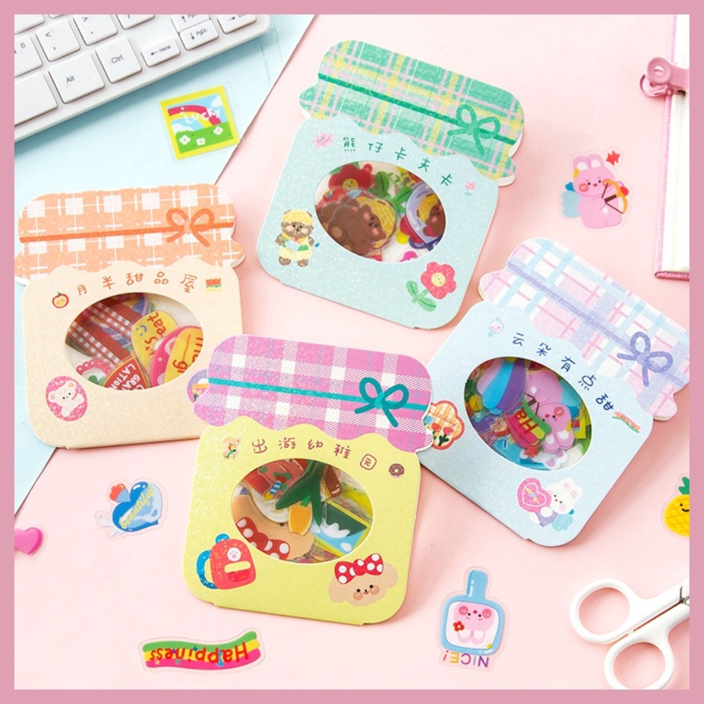 STICKER NHÃN DÁN HOẠT HÌNH SIÊU CUTE GÓI NHIỀU MẪU