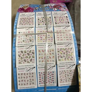 Sticker dán móng ( vỉ 12 bộ)