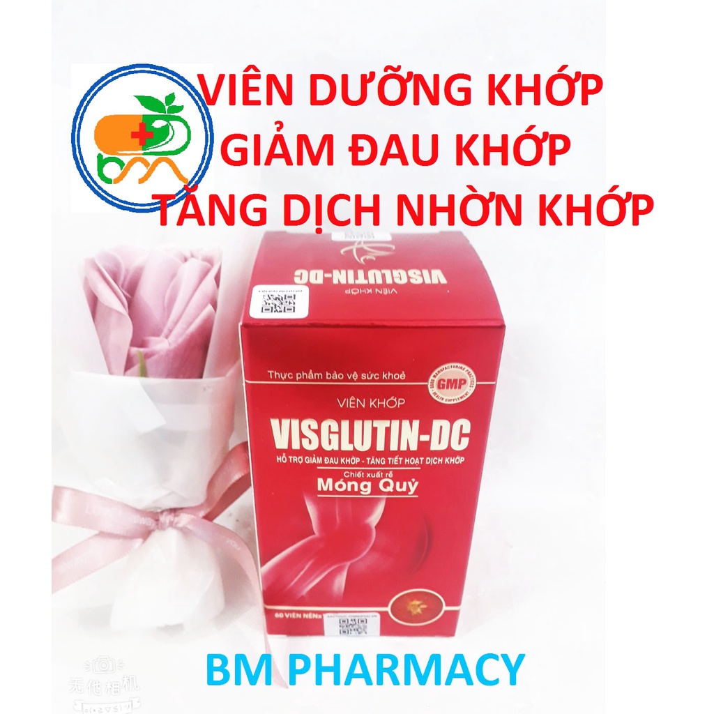 Viên khớp VISGLUTIN-DC, bổ sung chất nhầy dịch khớp, giúp giảm đau, khô khớp, viêm khớp, làm chậm quá trình thoái hóa