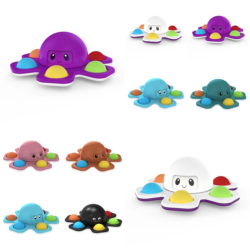Con quay đồ chơi Fidget Spinner hình bạch tuộc giúp giảm stress