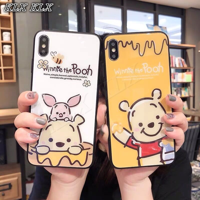 DISNEY Ốp Điện Thoại Hình Winnie The Pooh Cho Samsung Galaxy S8 S9 S10 S20 Plus S20 Ultra A81 A91 S10 Lite Note 10 Lite M60S M80S M10 M20 M30