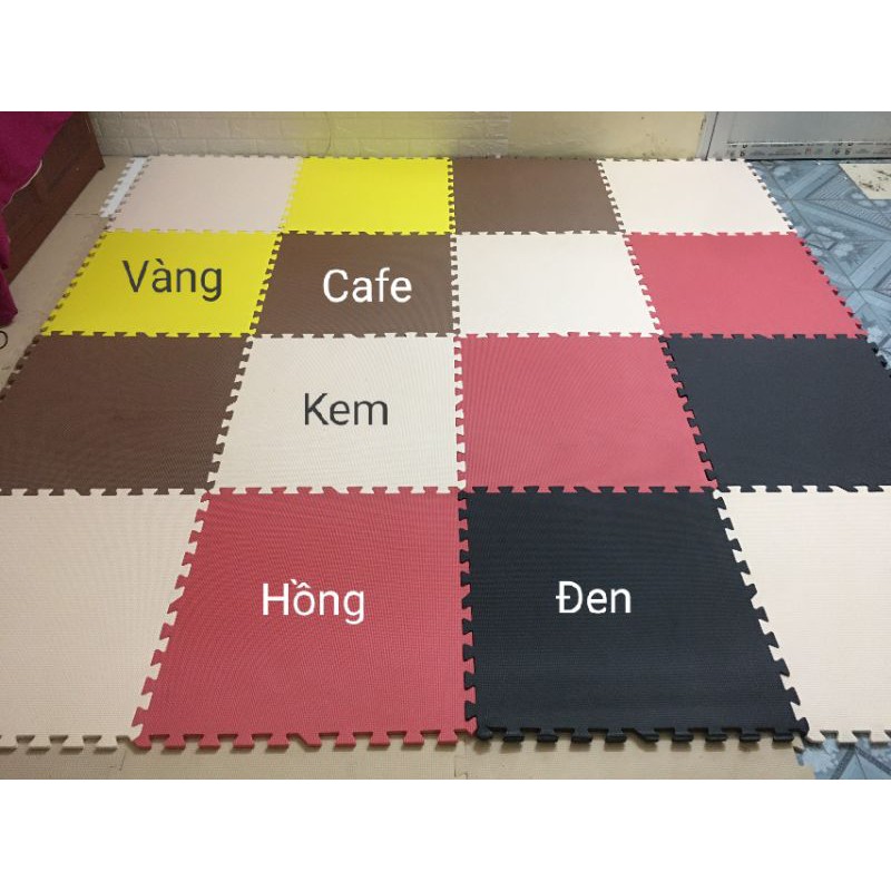 Thảm xốp trải sàn không mùi 60*60cm có viền. Thảm ghép lót sàn siêu đẹp hàng VNXK