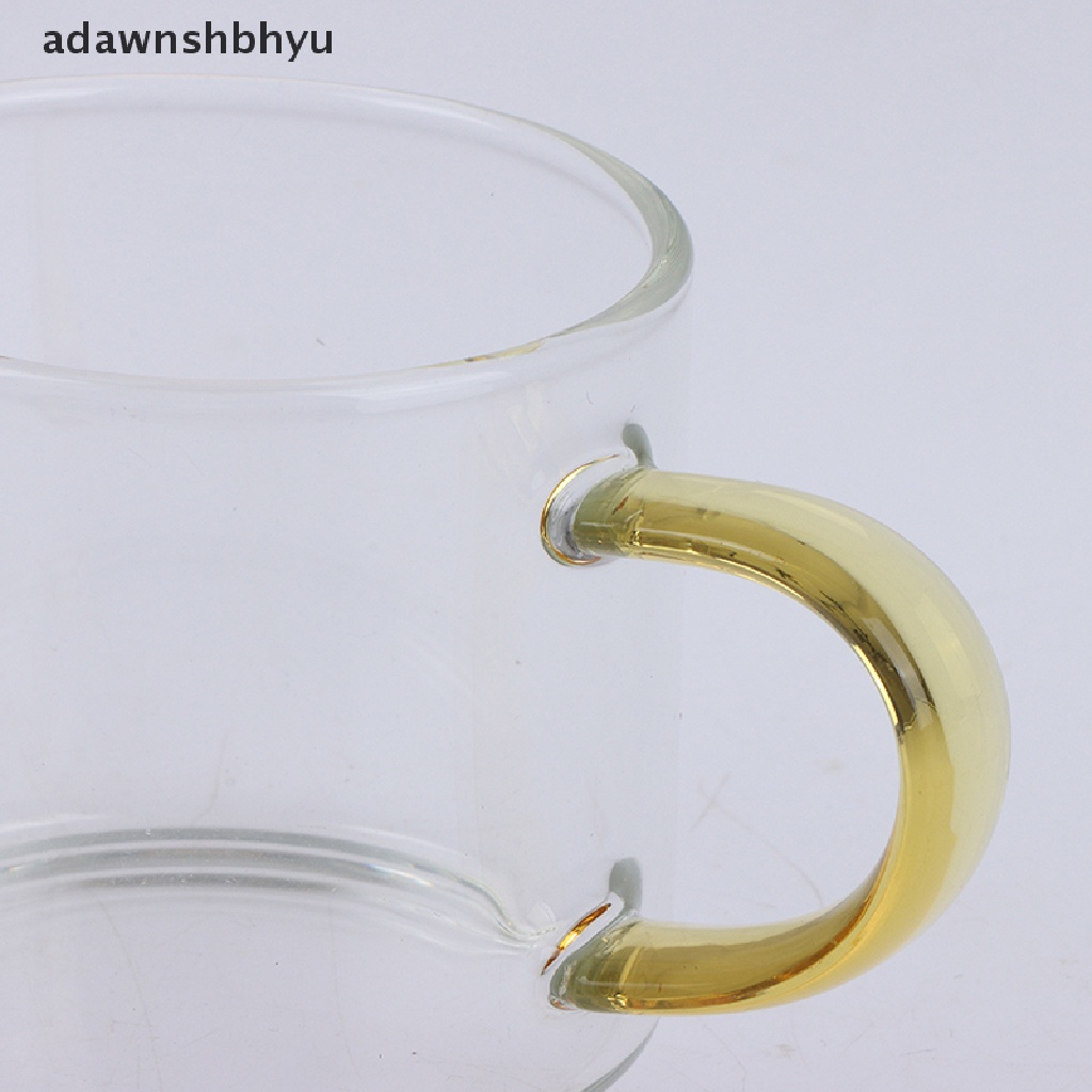 Cốc trà bằng thủy tinh borosie trong suốt cách nhiệt có tay cầm 80ml