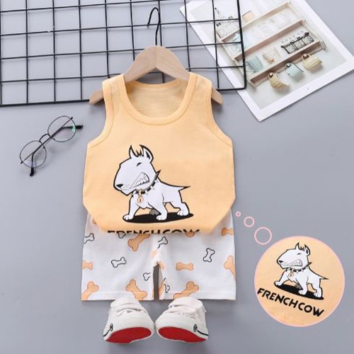 Bộ ba lỗ cho bé chất cotton siêu mát cho bé 0 - 4 tuổi| Đồ 3 lỗ bé trai giá tốt