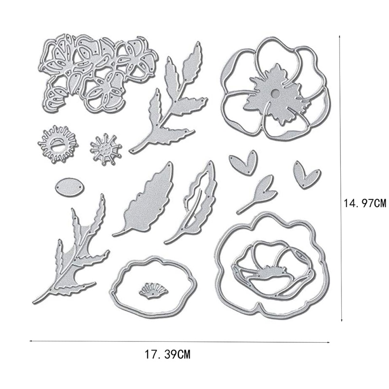 Khuôn Cắt Giấy Kim Loại Hình Hoa Xinh Xắn
