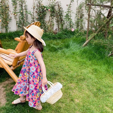 Váy cho bé gái Đầm SáT NáCh In Hoa MùA Hè Cho Bé (1-6 TuổI)