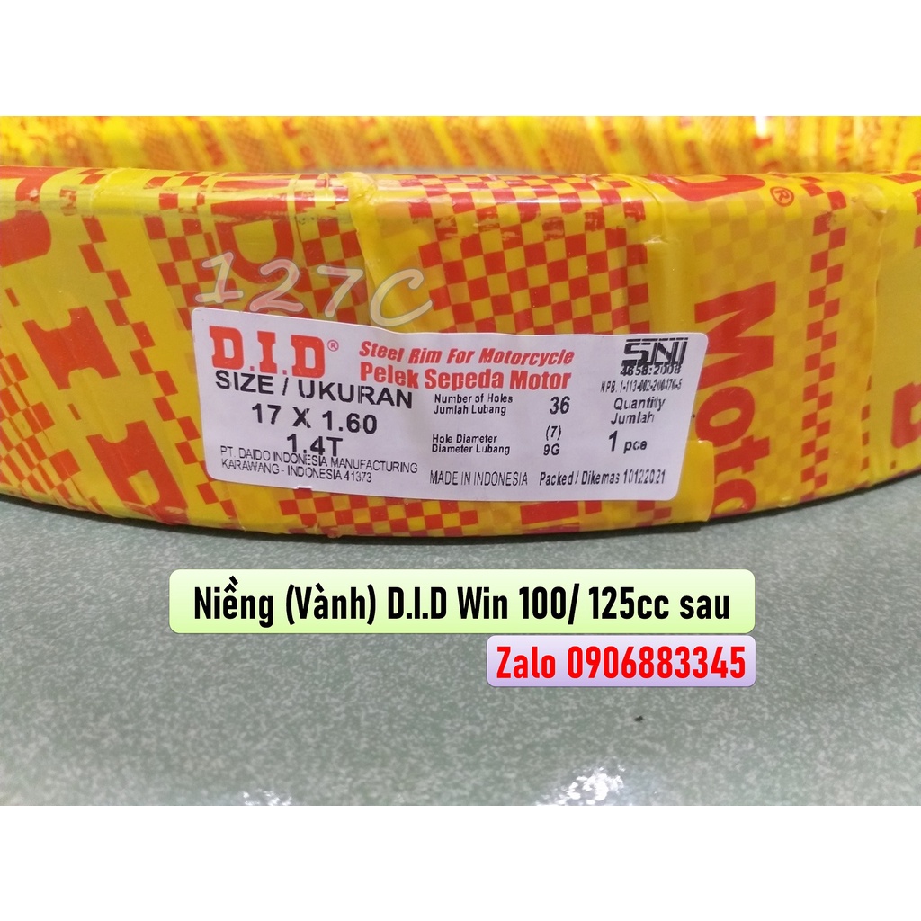 Cặp niềng  D.I.D Win 100/ 125cc