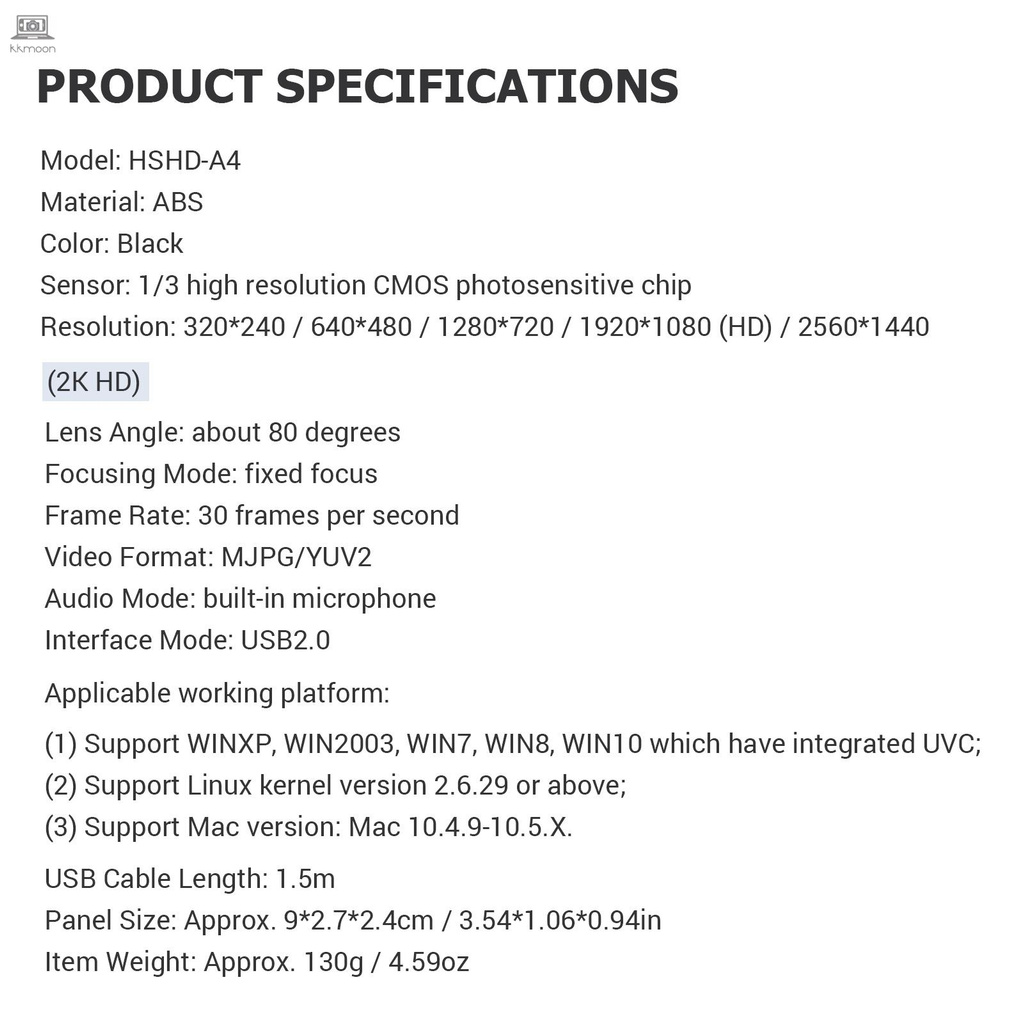 Webcam Cổng Usb 2k Tiện Dụng Chất Lượng Cao | BigBuy360 - bigbuy360.vn