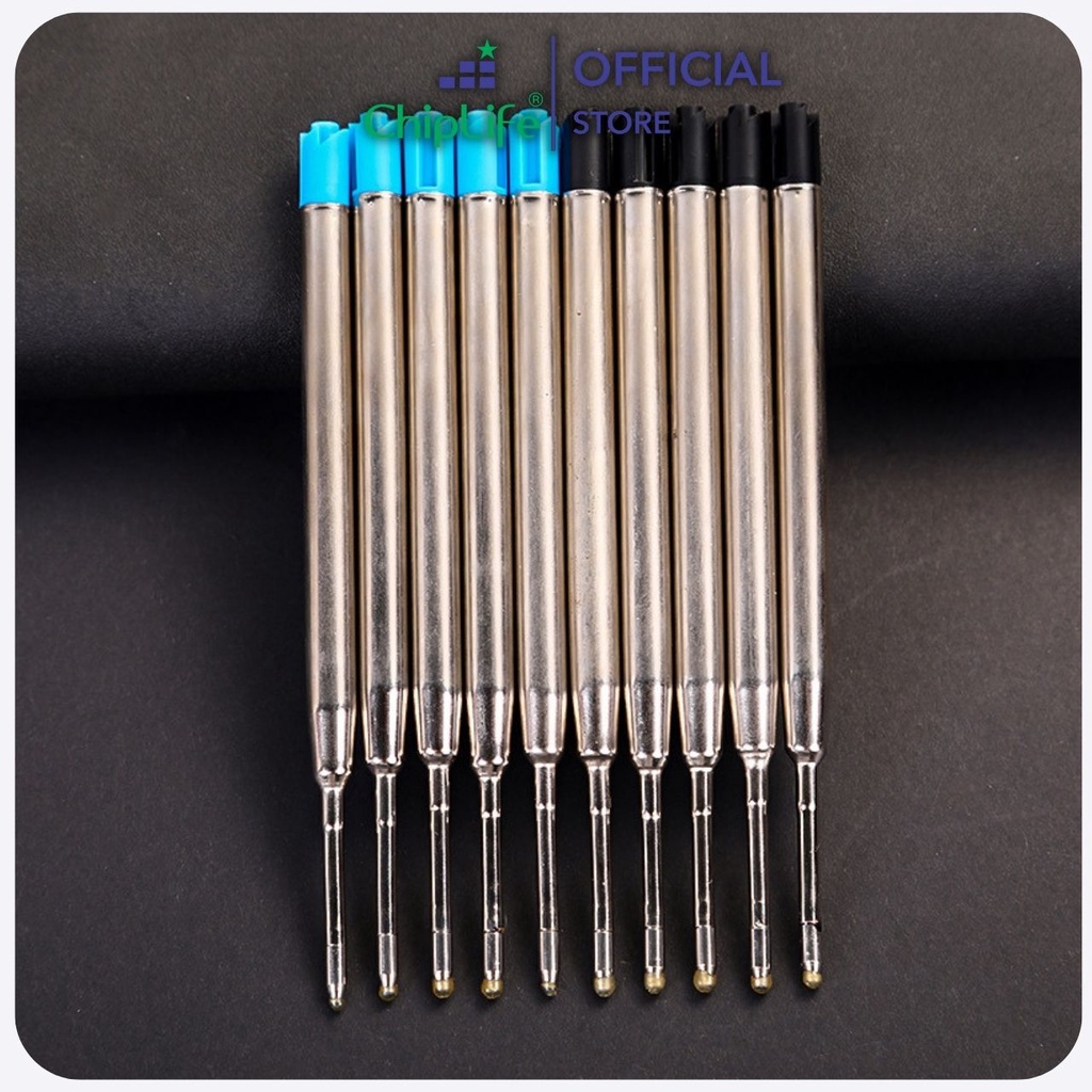 Ruột bút ký CHIPLIFE 0.7mm mực xanh - đen NB070