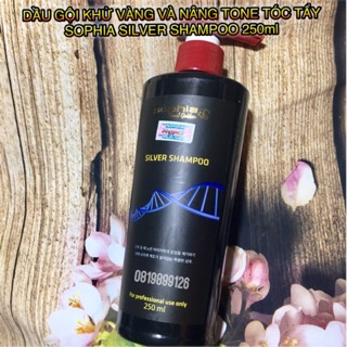 DẦU GỘI KHỬ ÁNH VÀNG VÀ NÂNG TONE TÓC SOPHIA SILVER 250ml