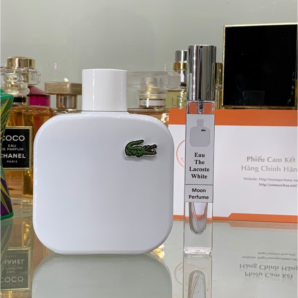 Chính Hãng . [Mẫu thử] Nước hoa Nam Lacoste Eau De Lacoste L.12.12 Blanc Chuẩn Auth 1