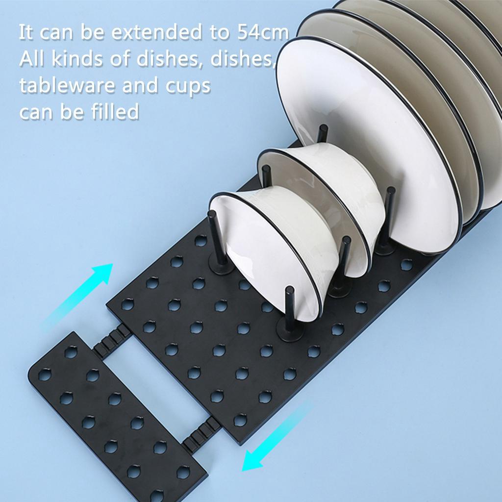 Khay đựng chén dĩa JUJIAJIA chia ngăn tiện dụng cho nhà bếp