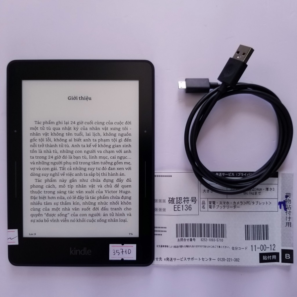 [Máy Nhật Cũ] Máy Đọc Sách Kindle Voyage Code 35710