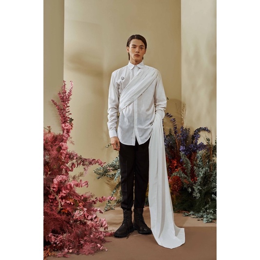 ÁO SƠMI NAM DAS - ZEUS SHIRT WHITE/BLACK