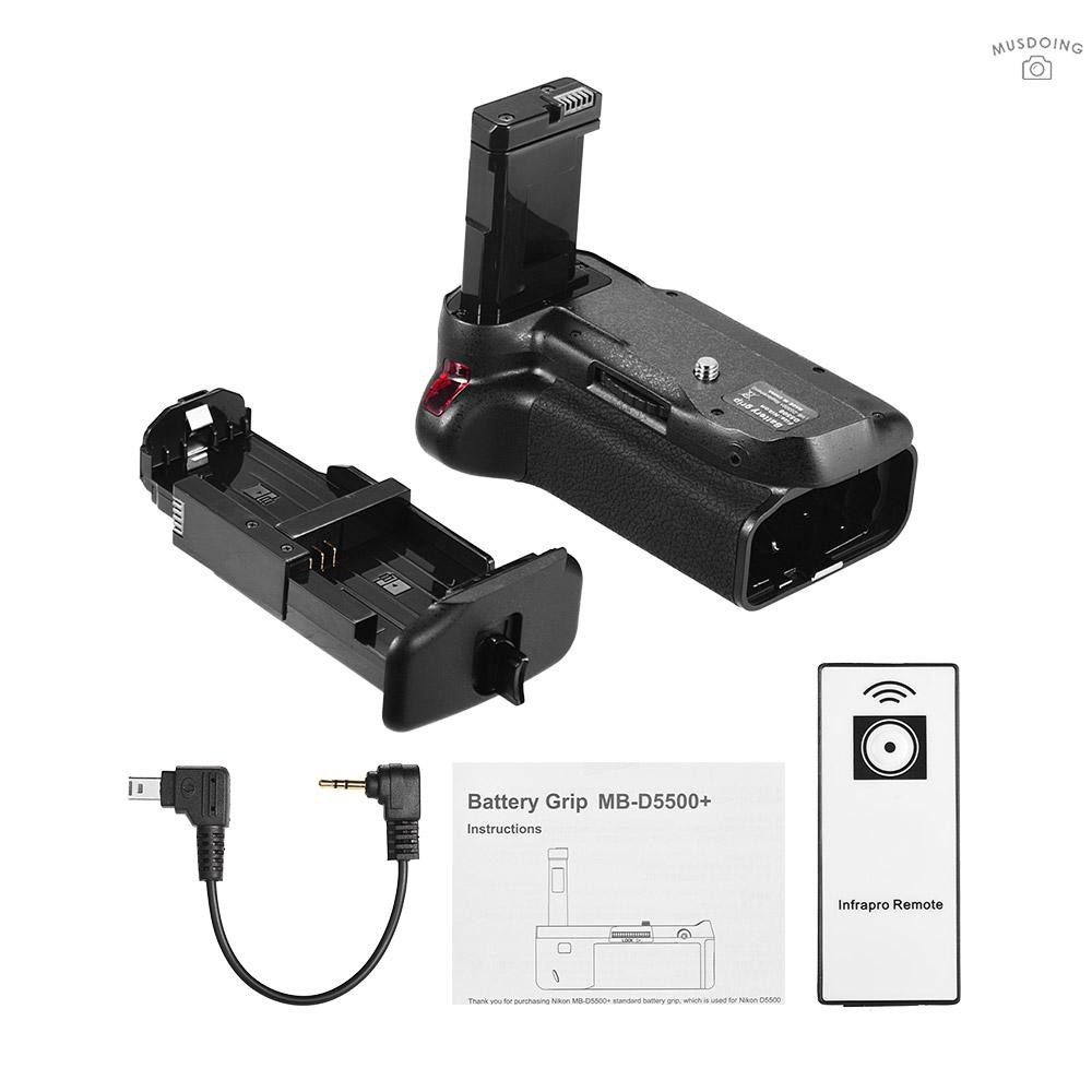 Giá đỡ pin cho máy ảnh DSLR Nikon D5500 D5600 EN-EL 14 Pin kèm điều khiển từ xa IR