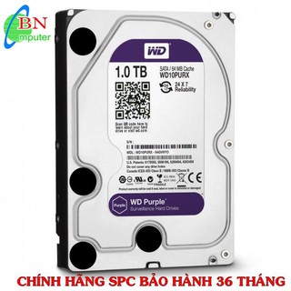 Ổ cứng HDD Western Digital 1TB Purple WD10PURX Series SATA3 for Camera