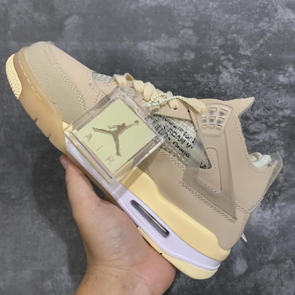 Giày JD4 Jordan 4 kem sữa thể thao sneaker Hot trend nam nữ bản trung hàng đẹp đủ dây boxbill