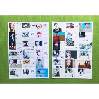 Combo 30 sét nhãn vở BTS cho khách sỉ - 540 nhãn