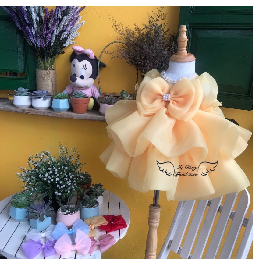 Váy công chua cao cấp có tay-Đầm công chúa-Thời trang cho bé-Váy thiết kế-Đầm thiết kế-Mẹ BốngPrincess dress