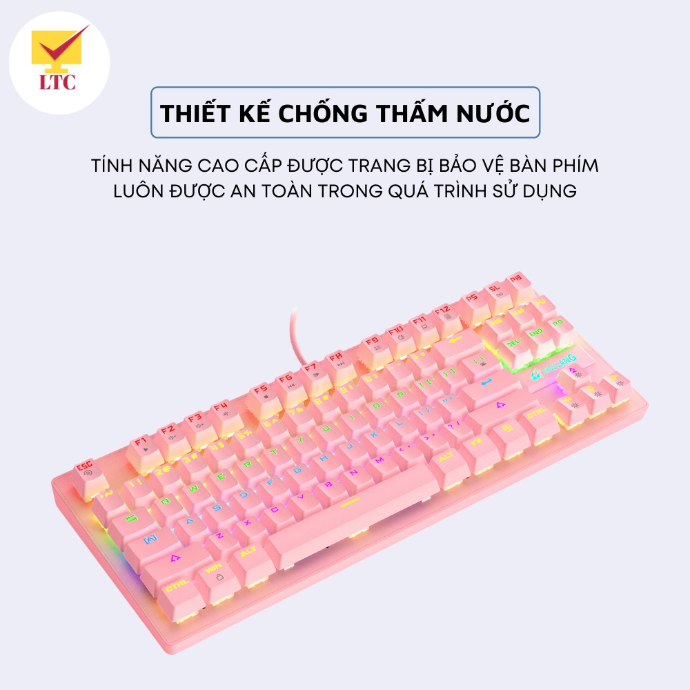 Bàn phím cơ gaming máy tính K2 PRO 2022, Có 10 chế độ led khác nhau, thích hợp chơi game, dùng văn phòng cho pc, laptop.