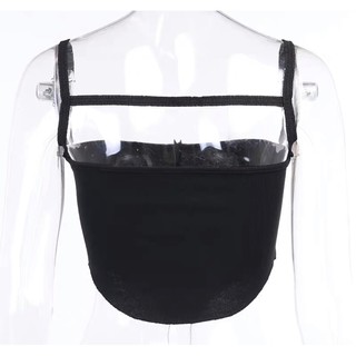 Áo croptop vạt nhọn