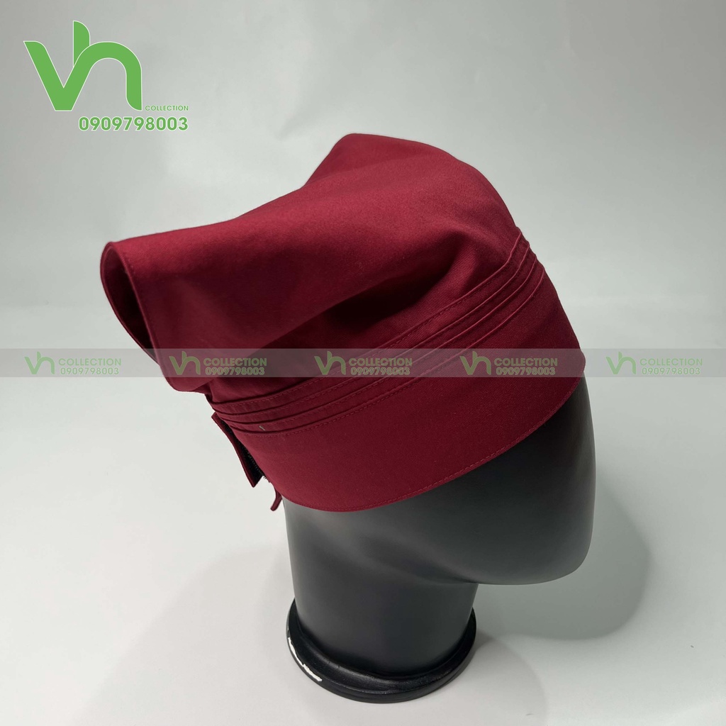 Mũ trùm đầu tam giác nón phục vụ khăn choàng đầu vải kaki cotton cao cấp dành cho Nam Nữ