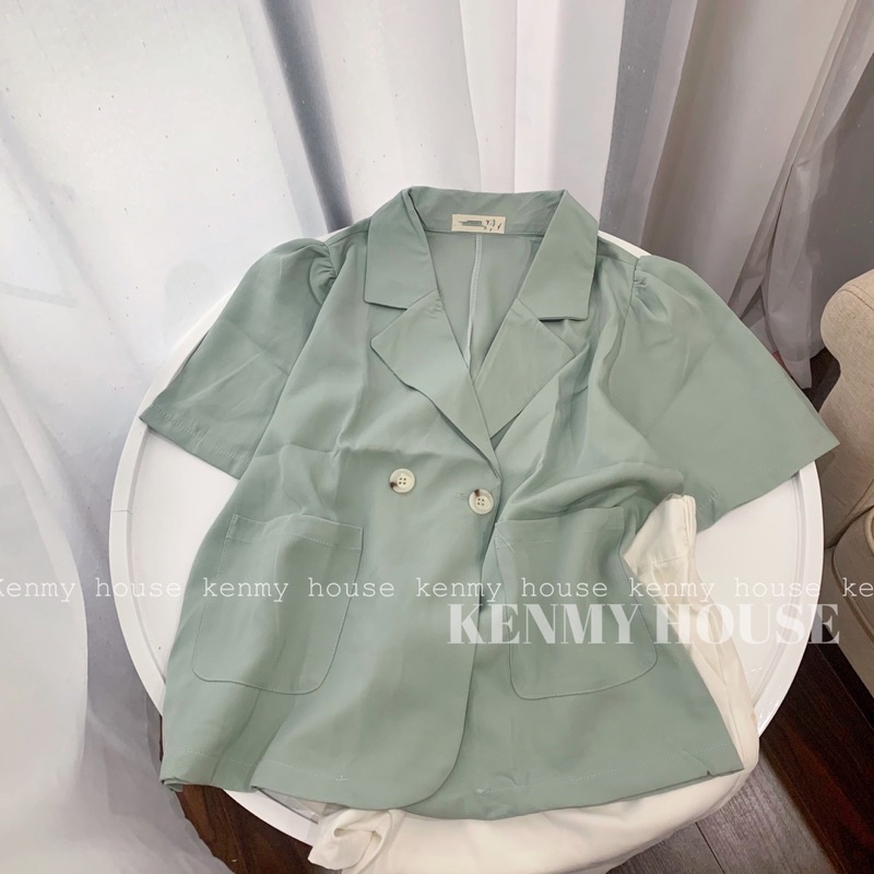 Áo blazer tay phồng ullzang A12