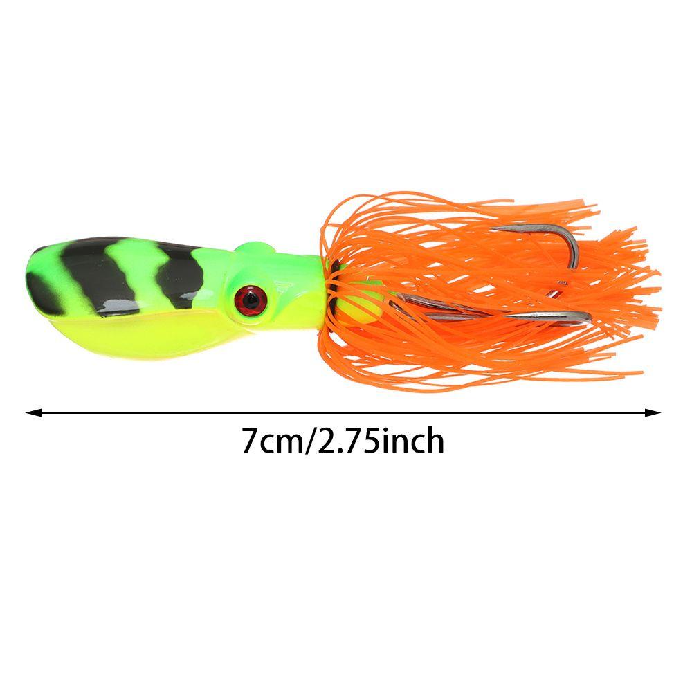 MYRONGVN Mồi Câu Cá Giả Cứng 7cm / 6.5g Hình Ếch Sấm Sét