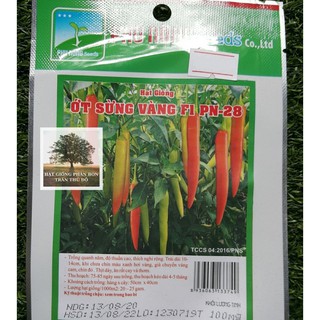 Hạt giống Ớt sừng vàng Phú Nông