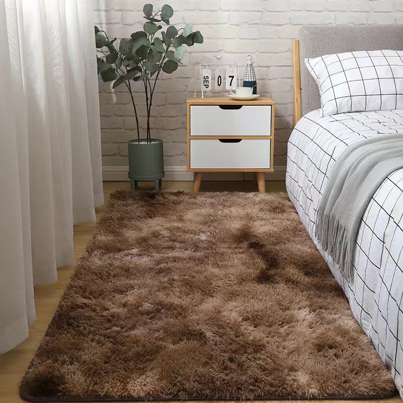 Thảm Lông Trải Sàn,Lót Sàn Chụp Ảnh Trang Trí Phòng Khách/ Phòng Ngủ Size 1m6x2m( Mặt Sau Chống Trượt )