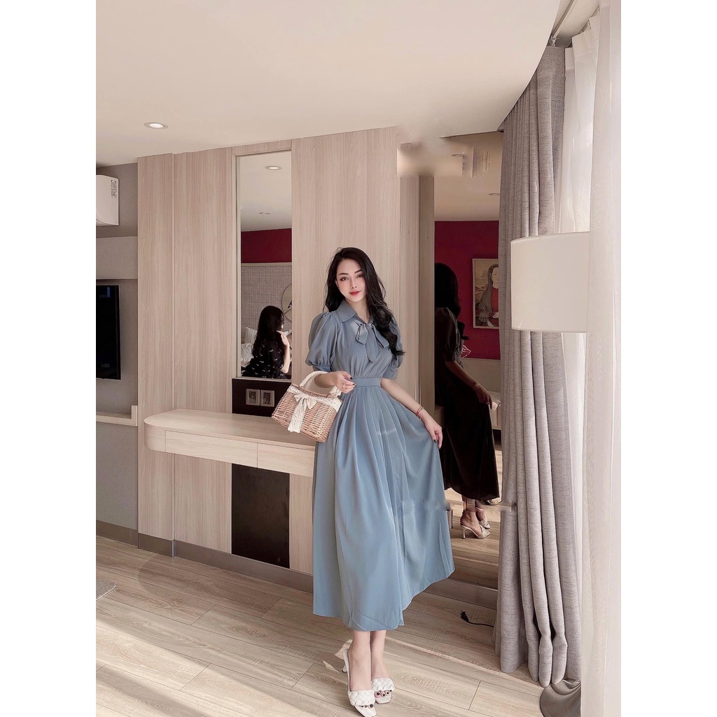 Váy xếp li chất siêu đẹp 4 màu