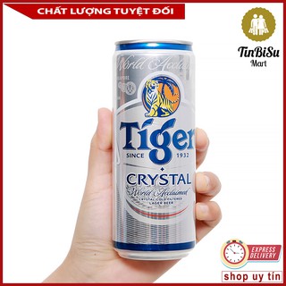 Bia tiger crysal - tiger bạc 330ml