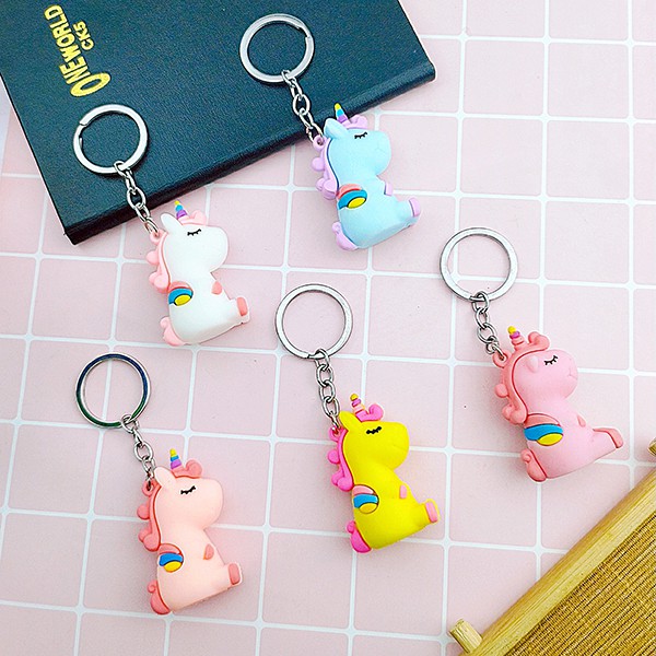 Móc khóa ngựa Unicorn nhiều màu sắc ✓Hàng mẫu 2