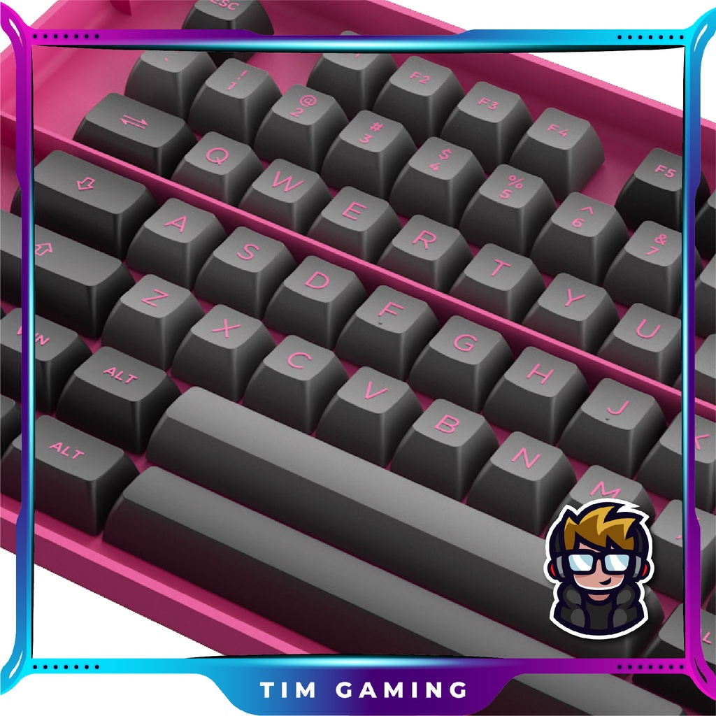 Bộ Keycap bàn phím cơ Akko – Black & Rose