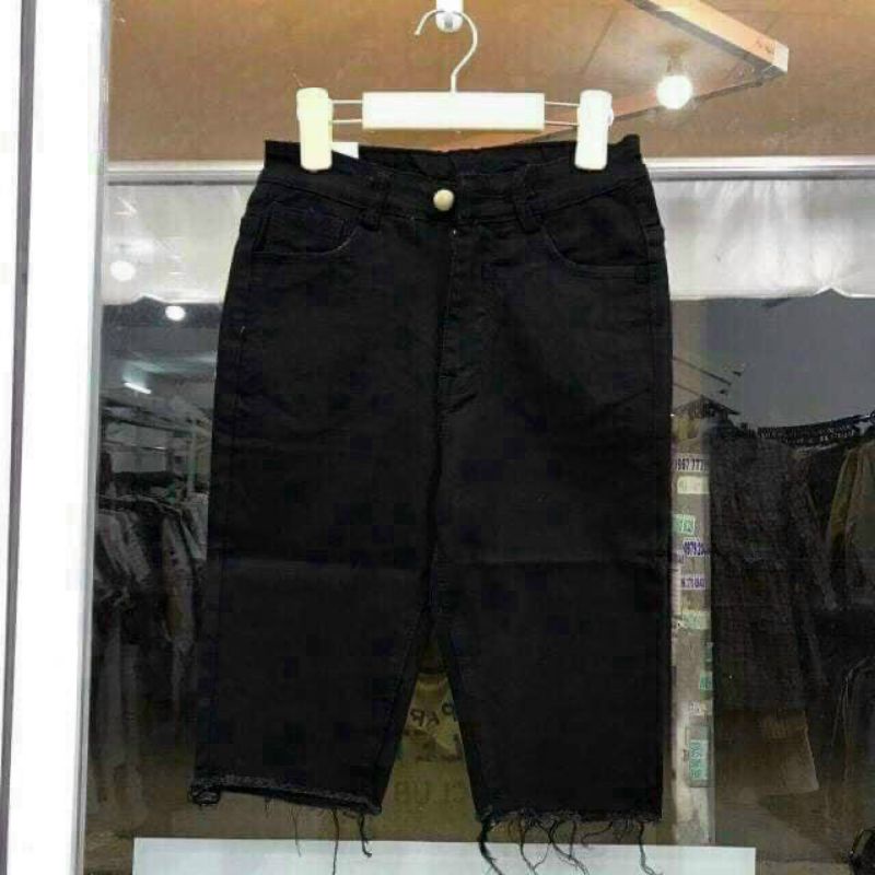 Quần lửng ngố kaki tua rua dáng simfit cực chuẩn.