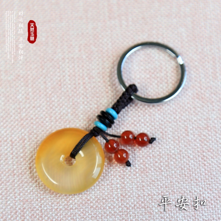 [Hàng Mới Về] Móc Khóa Xe Hơi Đính Đá Mã Não Tự Nhiên