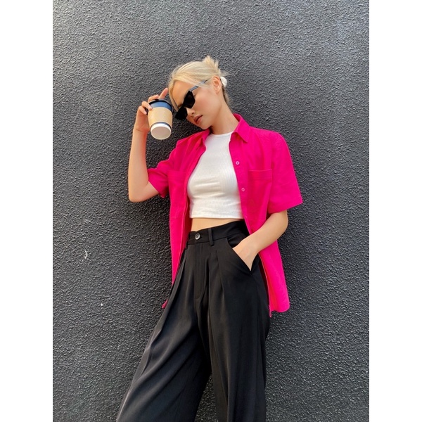 Sibling House - Áo sơ mi tay ngắn 2 túi Joy shirt | BigBuy360 - bigbuy360.vn