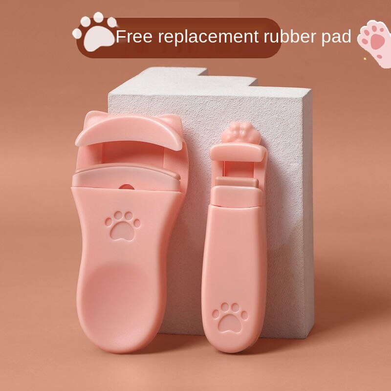 Dụng cụ uốn cong lông mi tự nhiên thiết kế hình chân mèo dễ thương