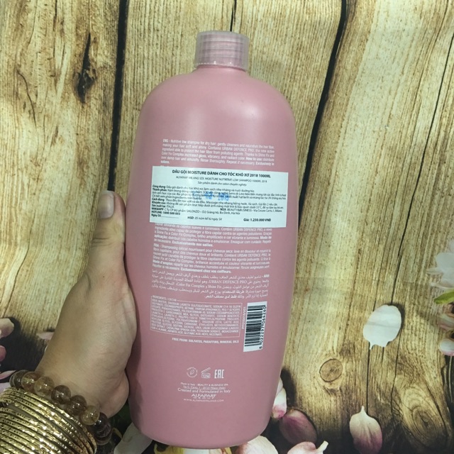 COMBO DẦU GỘI VÀ KEM XẢ KHÔ MOISTURE DÀNH CHO TÓC KHÔ XƠ ALFAPARF SEMI DILINO Ý 1000ml x 2