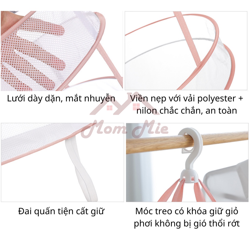 [Mới] Giỏ lưới phơi đồ gấp gọn, nhiều kích cỡ, tiện dụng - M138, M139