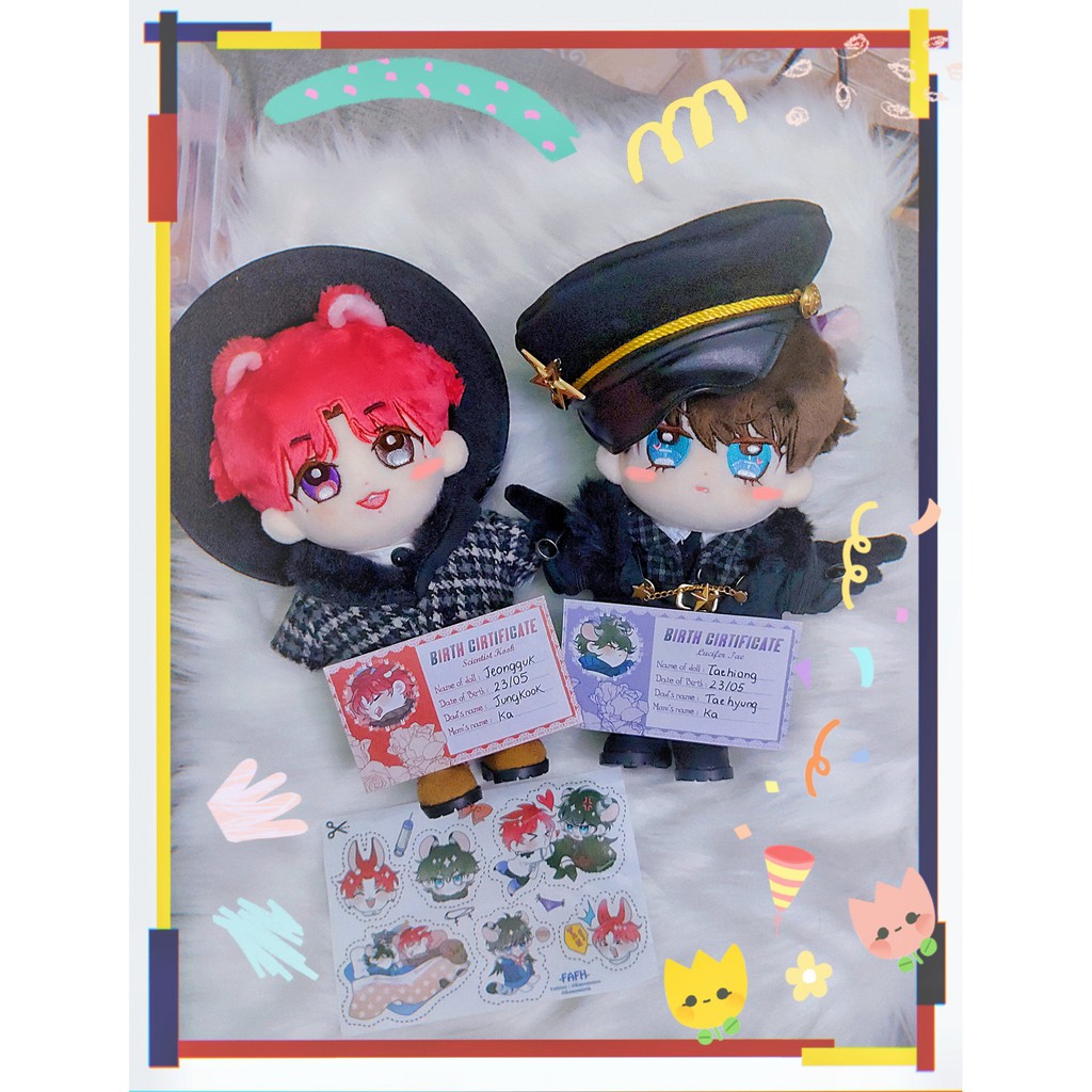 Doll LuciferTae  gấu bông Taehyung 20cm