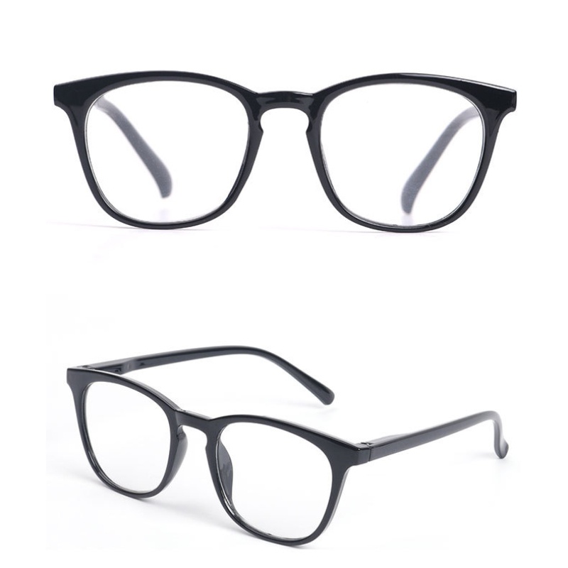 (YUZHU) +50°~+400° Mới Kính Đọc Sách Gọng Vuông Chống Ánh Sáng Xanh In Họa Tiết Da Báo Thời Trang Unisex