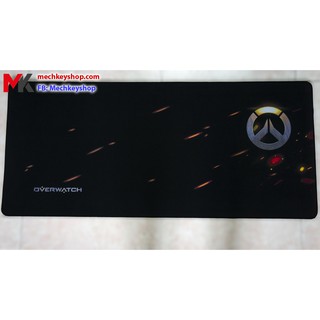 Tấm lót chuột cỡ 90*40 cm dày 4mm, hình logo Overwatch